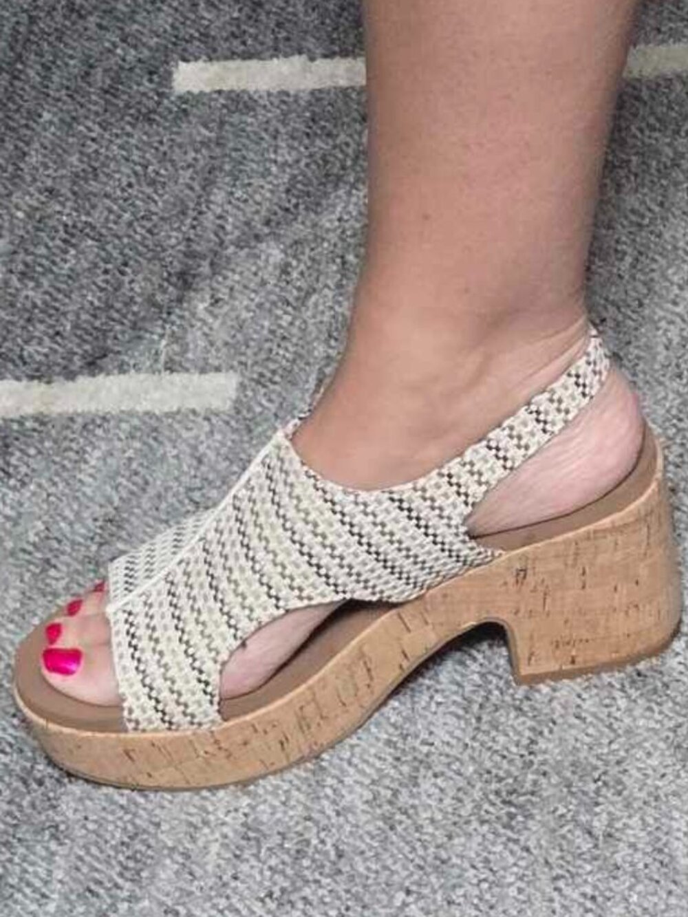 Corkys Miss Carley Wedges in Tan